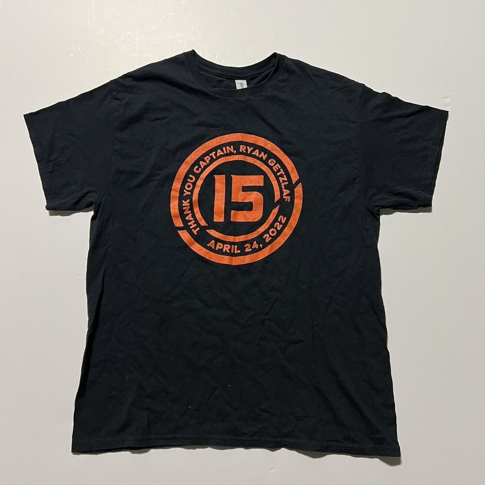 Anaheim Ducks Thank You Captain Ryan Getzlaf 4/24/2022 Retirement Large T-Shirt